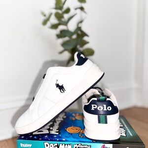 Polo Ralph Lauren heritage court li children slip ons